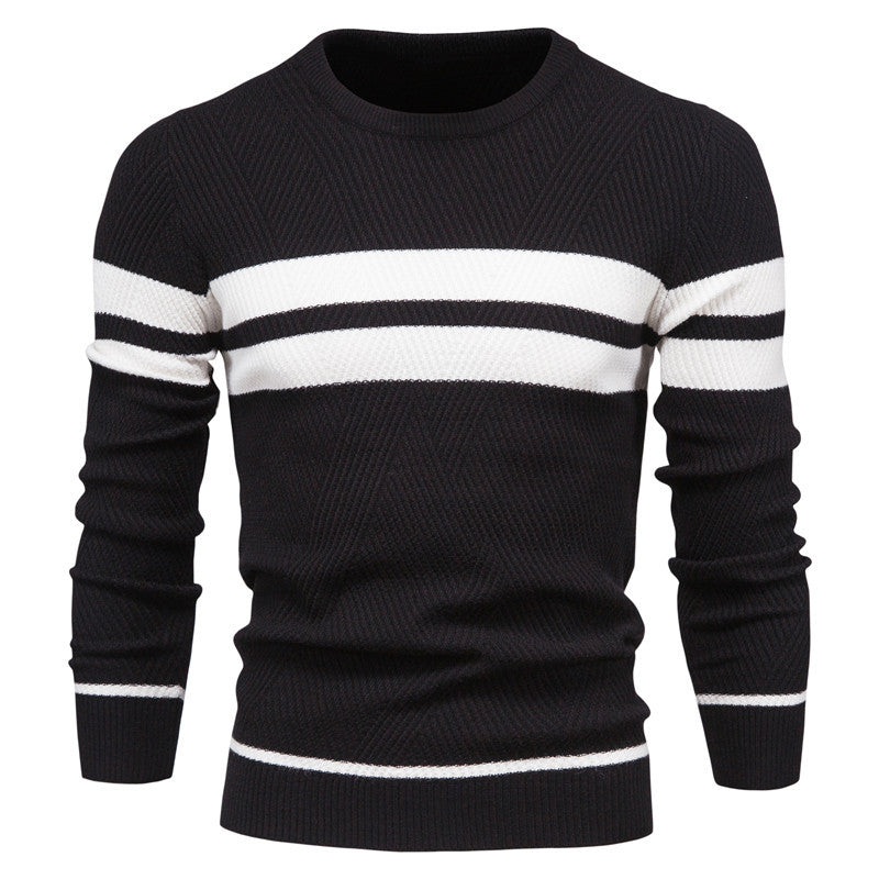 Pull à col rond et manches longues pour homme, coupe ajustée, style décontracté, tendance | 207 