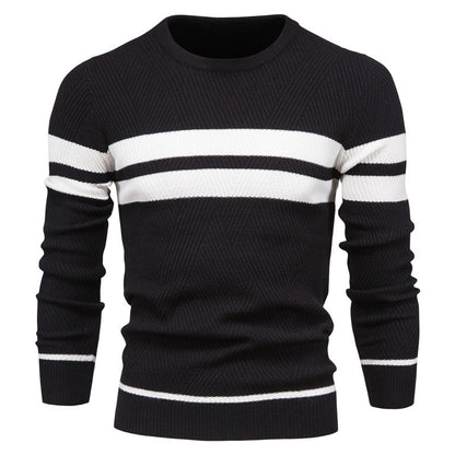 Pull à col rond et manches longues pour homme, coupe ajustée, style décontracté, tendance | 207 