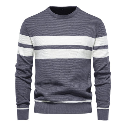 Pull à col rond et manches longues pour homme, coupe ajustée, style décontracté, tendance | 207 