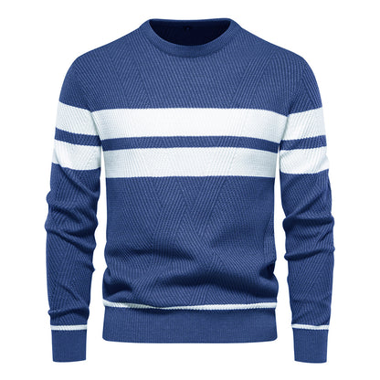 Pull à col rond et manches longues pour homme, coupe ajustée, style décontracté, tendance | 207 