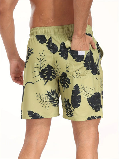 Men’s Quick-Dry Summer Beach Shorts Milk Silk Lined Swim Trunks for Men | 265SCTK