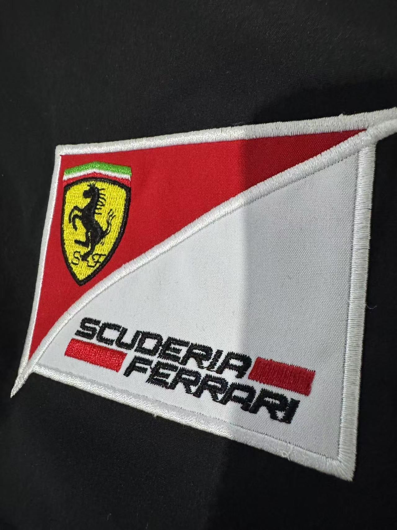 F1 Ferrari Embroidered Racing Suit Jacket Retro Style Motorcycle Riding Jacket for Spring & Autumn | AL776286320703