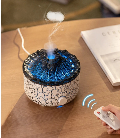 Lava Cracked Volcano Essential Oil Diffusor Jellyfish Spray Simulation Fire Flame Effect Air Humidifier Home Diffuser | V21b pro