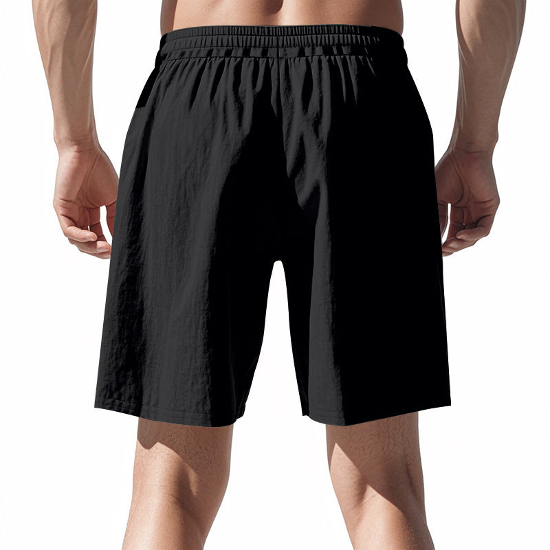 Men's Lightweight Linen-Blend Beach Shorts - Relaxed Fit 5-Inch Casual Shorts | WW-2