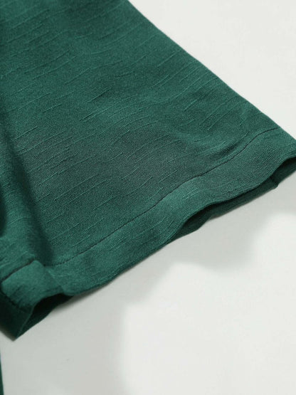 Men’s Solid Color Lapel Short Sleeve Shirt Business Casual Summer Style Shirt | CCS05