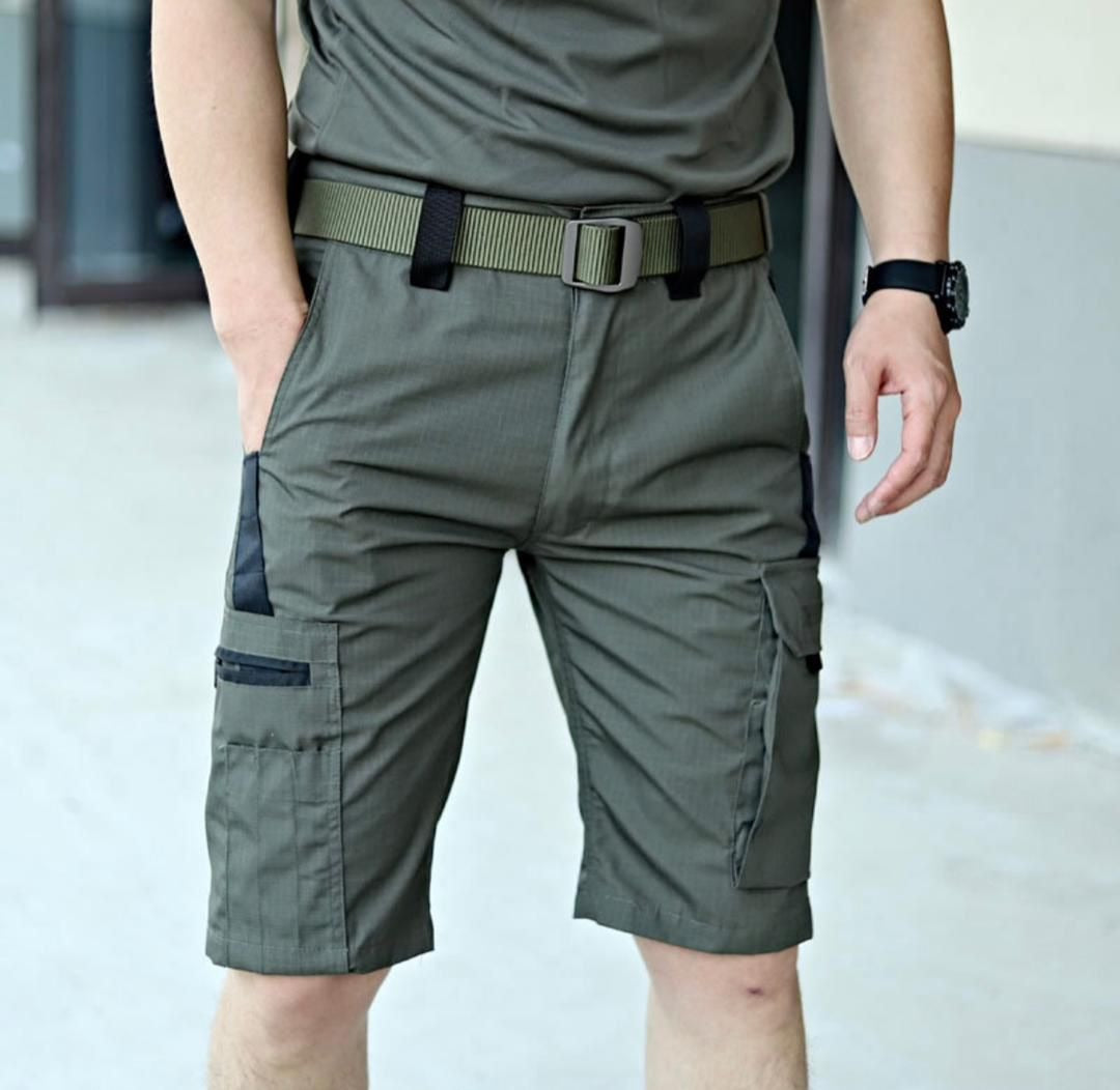 Men's Cargo Workwear Shorts With Multi-pocket For Outdoor Running Training Hiking Shorts Waterproof Tactical Pants | RSP01