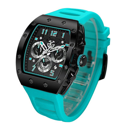 Montre de luxe pour homme en forme de tonneau de vin, montre mécanique entièrement automatique et étanche | G5867 