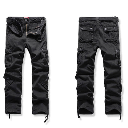 Pantalon cargo pour homme, salopette d'extérieur multi-poches, pantalon décontracté grande taille | 