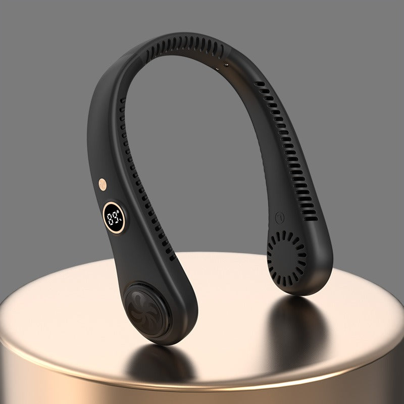 Ventilatore di raffreddamento USB ricaricabile portatile per esterni con display digitale | R8 