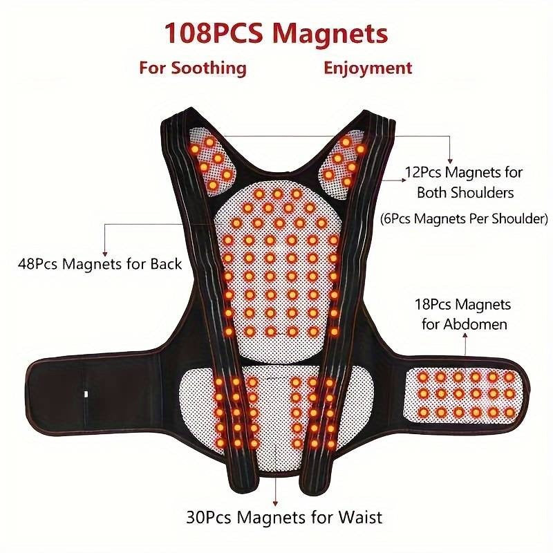 Unisex Adjustable Posture Corrector Shoulder Support Warm Vest For Spinal Alignment Belt Brace | H80