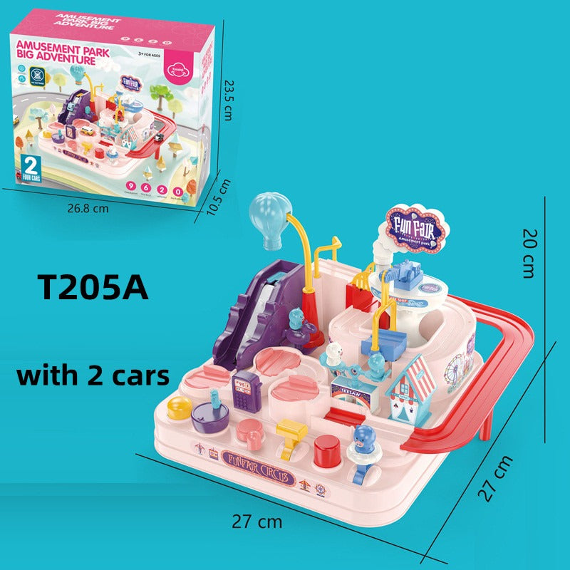 Bambini Avventura Veicoli Giocattoli Puzzle Città Salvataggio Educativo Playset Slot Car Pista Giocattolo Mini Telecomandato Auto 