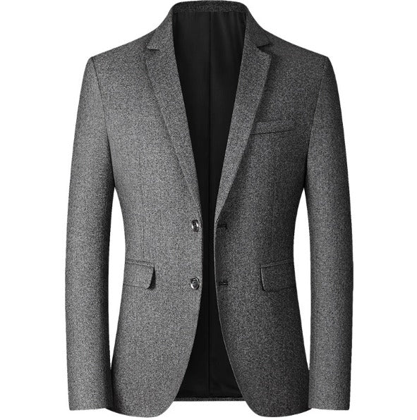 Men's Suit Jacket Single Breasted Polo Plaid Business Casual Tight Suit Blazer | X105