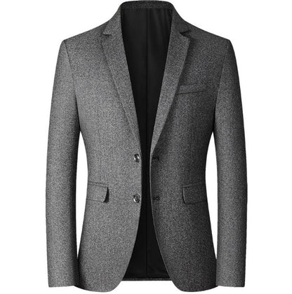Men's Suit Jacket Single Breasted Polo Plaid Business Casual Tight Suit Blazer | X105