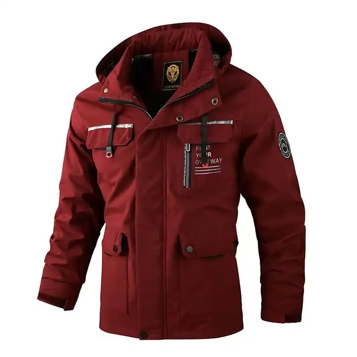 Giacca invernale con cappuccio, casual, calda, con cappuccio, spessa, antivento | 8889 