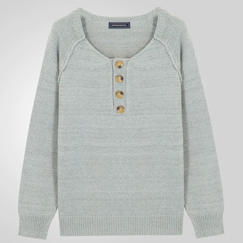 Men’s Solid Color Long-Sleeve Pullover Sweater Thin, Lightweight Base Layer | SY0140