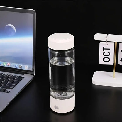 Hydrogen Water Bottle – USB Rechargeable & Portable with Stainless Steel Cap Transforms Regular Water into Hydrogen-Rich Hydration | TQ-08