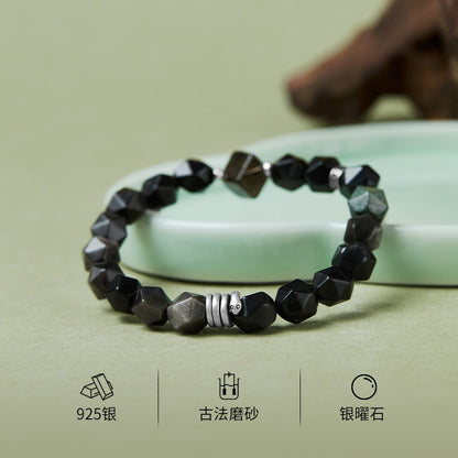 Men’s Serpent Spirit Bracelet Artisan-Crafted Gemstone Beads Bracelet | VB24775-1BBYS