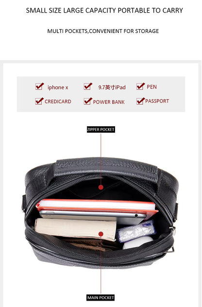Premium Business Leather Shoulder Bag for Men Stylish & Durable for Work & Travel | 7456