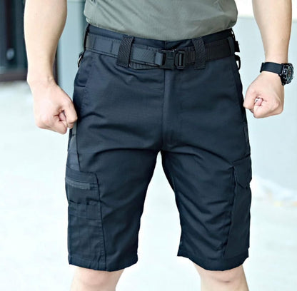 Men's Cargo Workwear Shorts With Multi-pocket For Outdoor Running Training Hiking Shorts Waterproof Tactical Pants | RSP01