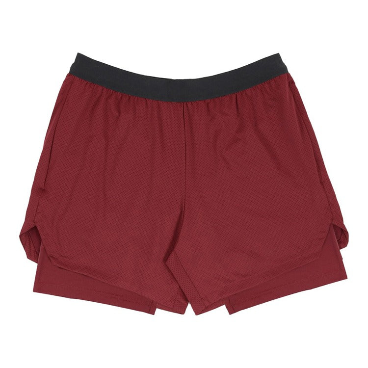 Short de basket-ball respirant à séchage rapide pour homme, short d'entraînement très élastique avec poches intérieures, short de sport | DK45 
