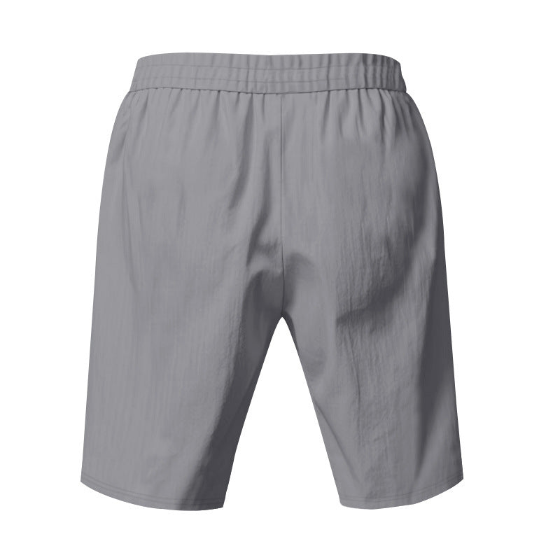 Men's Lightweight Linen-Blend Beach Shorts - Relaxed Fit 5-Inch Casual Shorts | WW-2