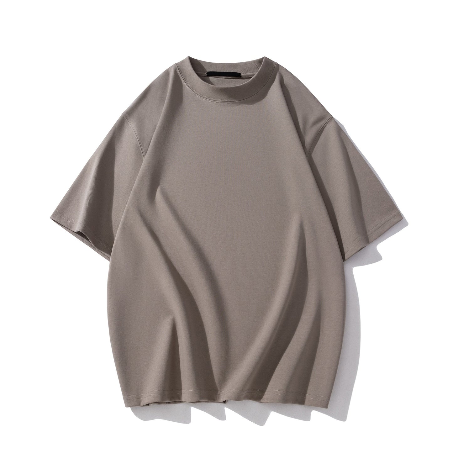 Men’s Heavyweight Cotton T-Shirt – Summer Casual Loose Fit, Solid Color Short Sleeve | BT1014