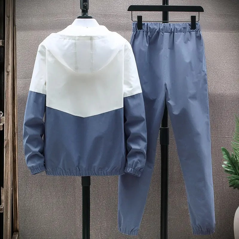 Men's Tracksuit Jogging Set 2 Piece Gym Fitness Windproof Sweat Suit Jackets Set | TZ7801