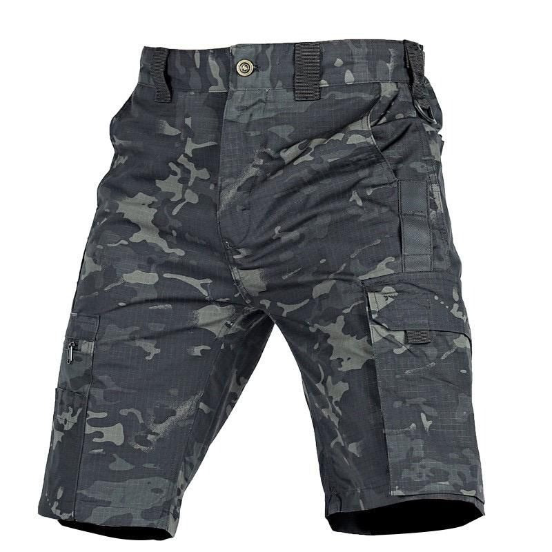 Men's Cargo Workwear Shorts With Multi-pocket For Outdoor Running Training Hiking Shorts Waterproof Tactical Pants | RSP01