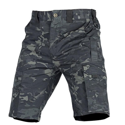 Men's Cargo Workwear Shorts With Multi-pocket For Outdoor Running Training Hiking Shorts Waterproof Tactical Pants | RSP01