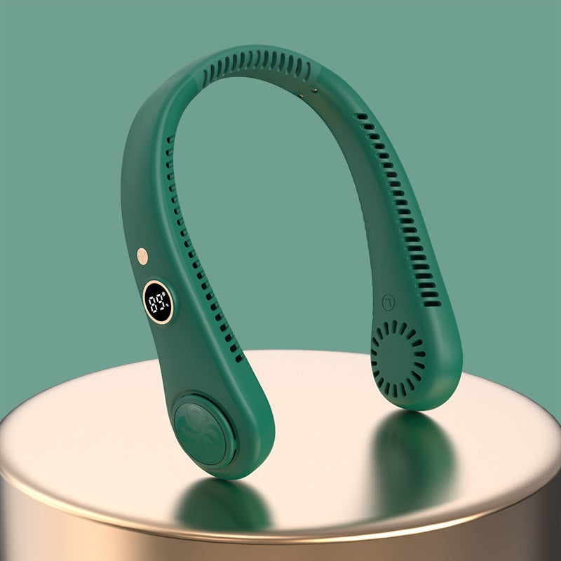 Ventilatore di raffreddamento USB ricaricabile portatile per esterni con display digitale | R8 