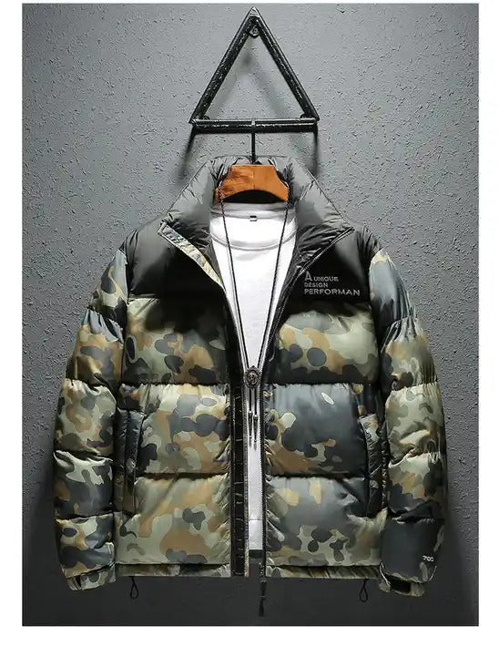 Giacca bomber imbottita in cotone con mimetica da caccia invernale | 18921 