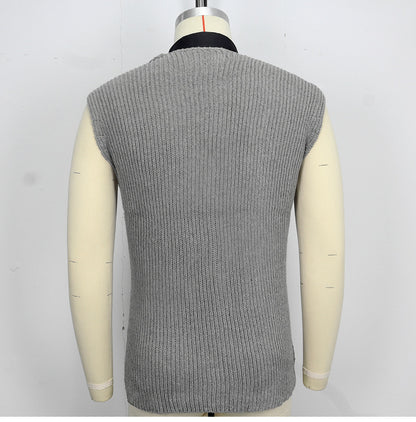 Stylish Men’s Woolen Knit Vest Slim Fit Wool Vest Perfect for Fall & Winter | SY0163