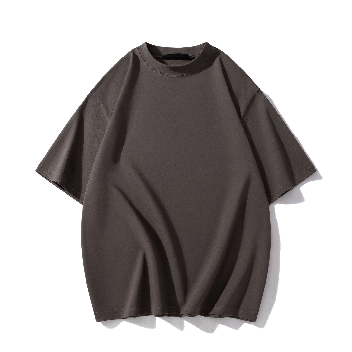 Men’s Heavyweight Cotton T-Shirt – Summer Casual Loose Fit, Solid Color Short Sleeve | BT1014