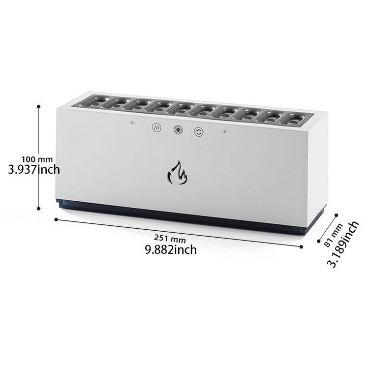 New Design 10 Nozzle Humidifier & Aroma Diffuser Dynamic Sound Pickup USB H2O Essential Oil Air Humidifier | KJR-273