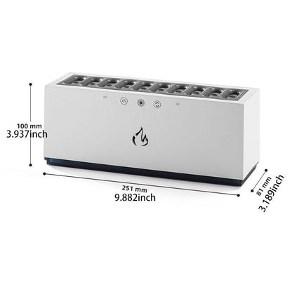 New Design 10 Nozzle Humidifier & Aroma Diffuser Dynamic Sound Pickup USB H2O Essential Oil Air Humidifier | KJR-273