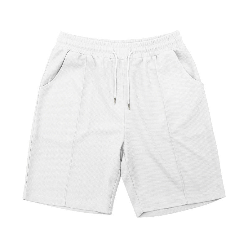 Men's Waffle Texture Lounge Set - 2025 Spring Summer Casual Two-Piece Outfit | CY20