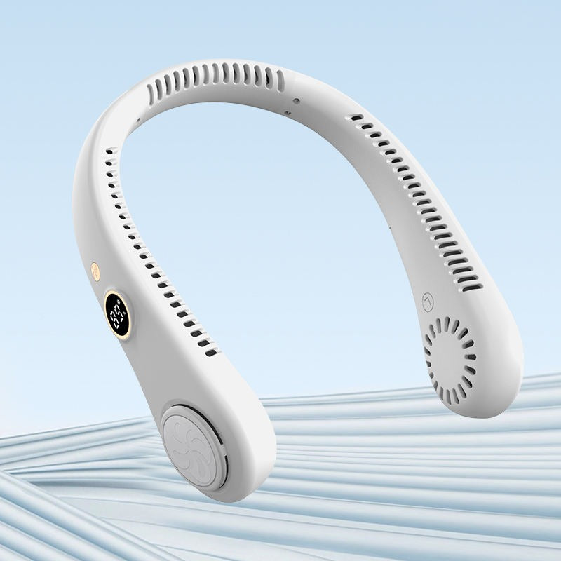 Ventilatore di raffreddamento USB ricaricabile portatile per esterni con display digitale | R8 