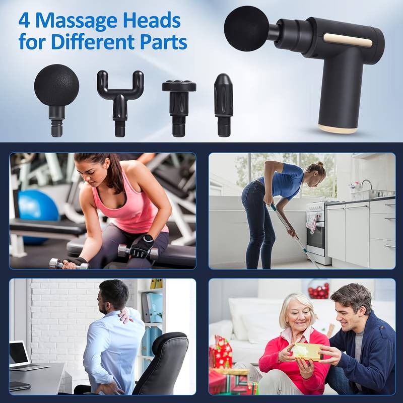 Pistolet de massage compact et léger Masseur portable Masseur ultra compact au design élégant | 720-32 