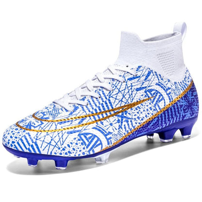 Chaussures de football professionnelles à crampons montantes et respirantes | 23152 