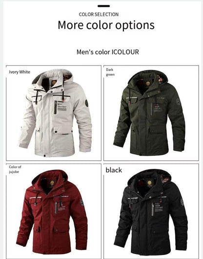 Giacca invernale con cappuccio, casual, calda, con cappuccio, spessa, antivento | 8889 