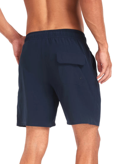 Men’s Quick-Dry Summer Beach Shorts Milk Silk Lined Swim Trunks for Men | 265SCTK
