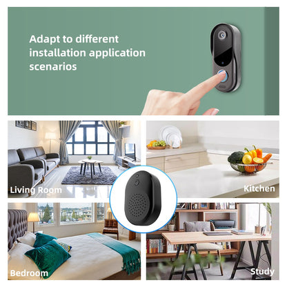 Videocitofono wireless WiFi Smart ad alta definizione con telecamera, citofono bidirezionale, condivisione multi-persona, archiviazione cloud | AL-T3 