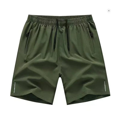 Men's Summer Quick-Dry Sports Shorts with Zipper Pockets Breathable Lightweight & Comfortable Drawstring Short | 8907