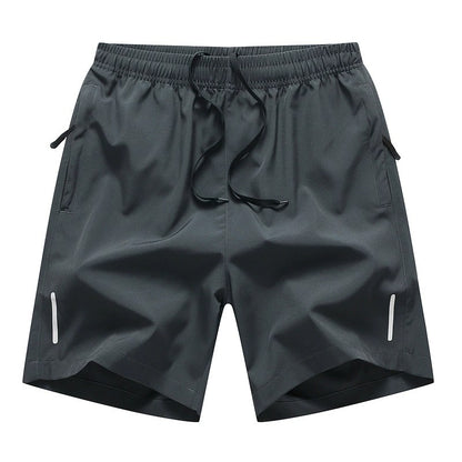 Men's Summer Quick-Dry Sports Shorts with Zipper Pockets Breathable Lightweight & Comfortable Drawstring Short | 8907