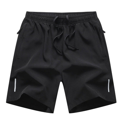 Men's Summer Quick-Dry Sports Shorts with Zipper Pockets Breathable Lightweight & Comfortable Drawstring Short | 8907