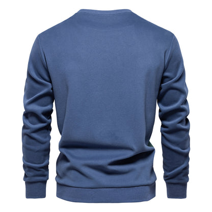 Men's Winter Sweatshirts Crew Neck Casual Pullover Long Sleeve Cotton Jumper Top | HD136