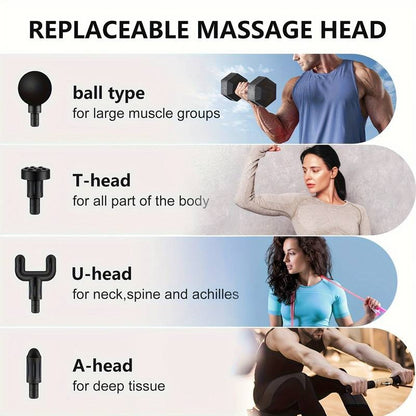 Pistolet de massage compact et léger Masseur portable Masseur ultra compact au design élégant | 720-32 