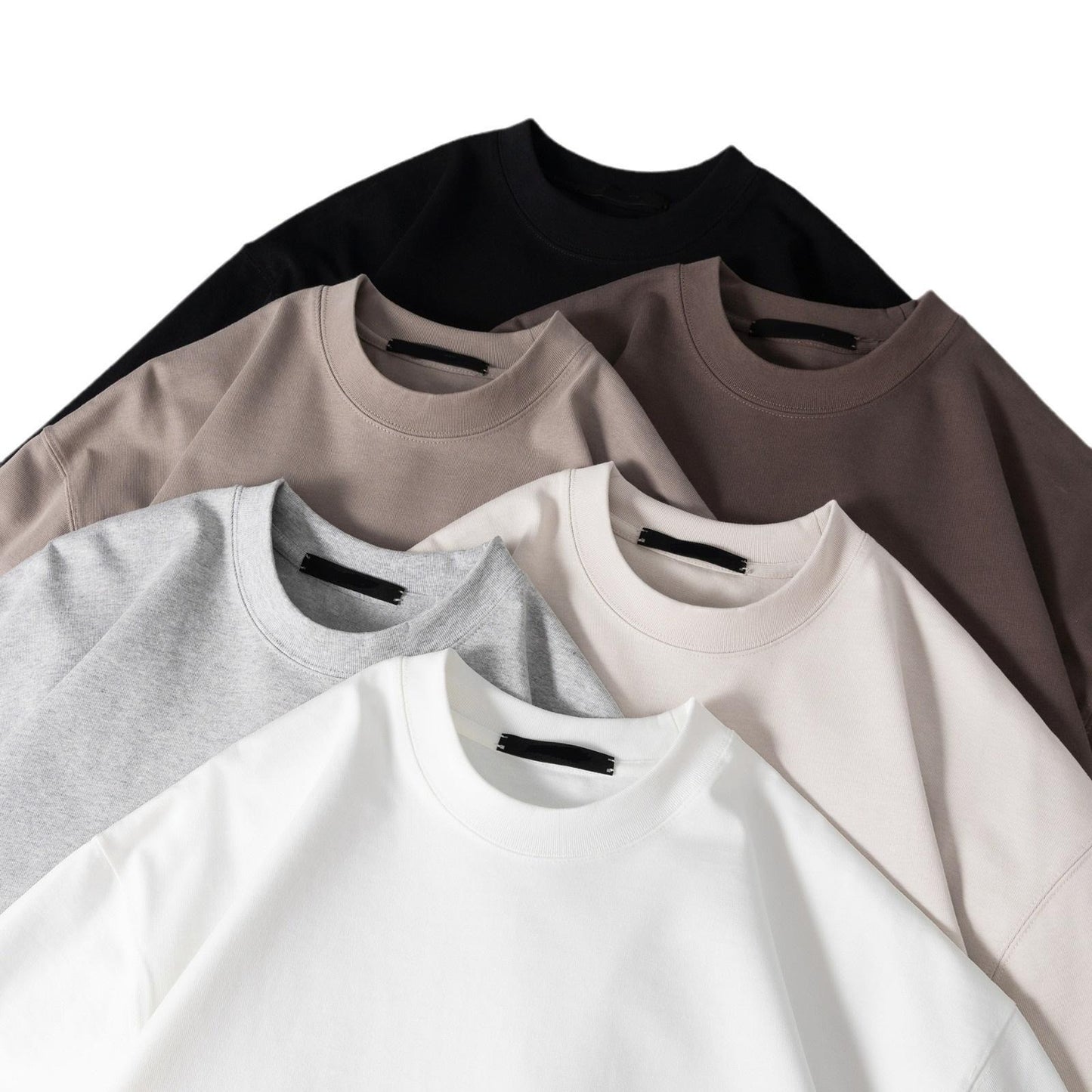 Men’s Heavyweight Cotton T-Shirt – Summer Casual Loose Fit, Solid Color Short Sleeve | BT1014