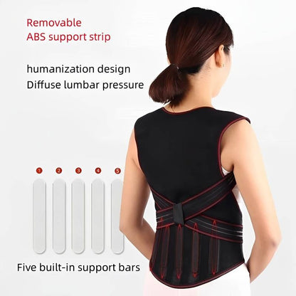 Unisex Adjustable Posture Corrector Shoulder Support Warm Vest For Spinal Alignment Belt Brace | H80