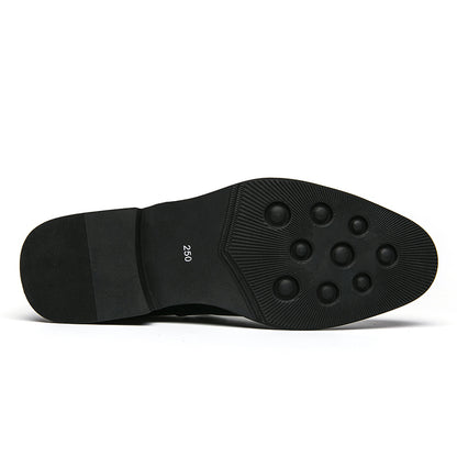 Mocassini in vera pelle Scarpe da esterno Scarpe casual in pelle intagliata con nappine a punta | 8739 